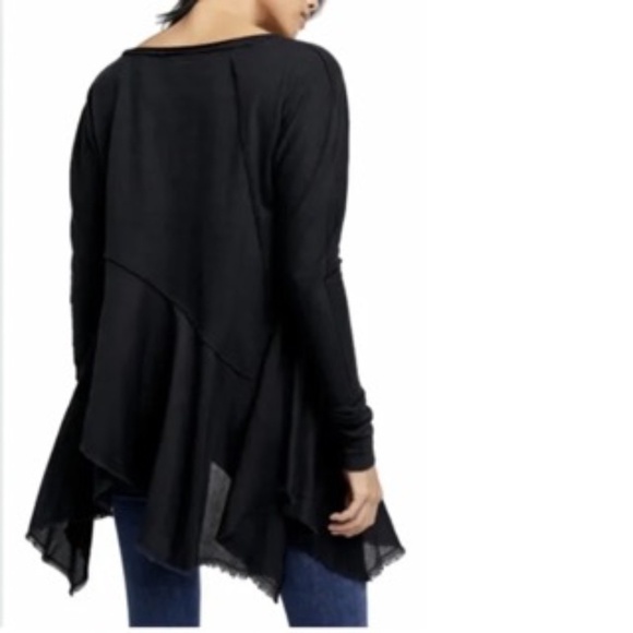 We The Free Black Pullover Boho Top/Dress Size XS Oversized - Picture 7 of 13